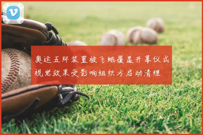 奥运五环装置被飞蛾覆盖开幕仪式视觉效果受影响组织方启动清理