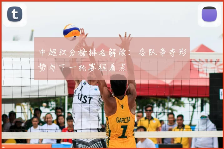 中超积分榜排名解读:各队争夺形势与下一轮赛程看点